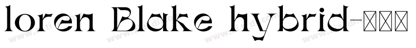loren Blake hybrid字体转换